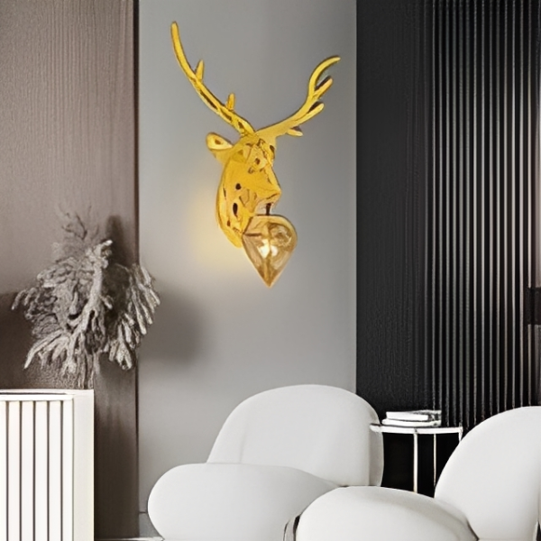 Alpha Stag Wall Light